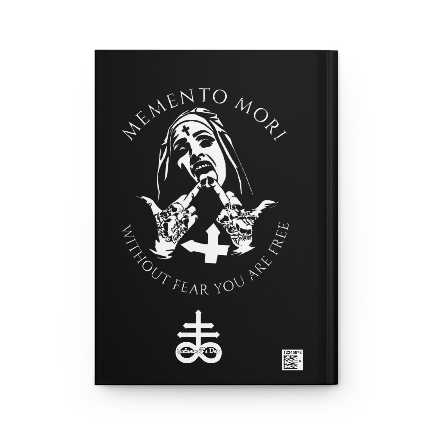 Memento Mori Hardcover Journal, Gothic Journal, Black Journal, Inspirational Writing Notebook, Horror Aesthetic Stationery