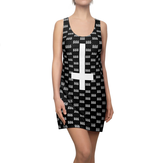 Satanic Black 666 Dress